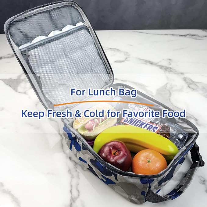 Reusable Ice Pack Sheets for Coolers - Flexible Ice Sheets Cooler Ice Blankets - Lunch Bag Freezer Packs - Ice Mat Cube Sheets Keep Food Fresh Beverage Cold - Cuttable Large Size 3 Packs