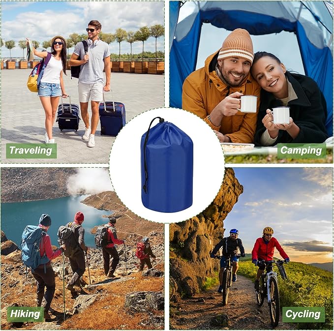 PATIKIL Stuff Sack, Waterproof Outdoor Storage Sack Portable Drawstring Dust Flap Bag Lightweight Sleeping Bag for Camping Hiking Backpacking