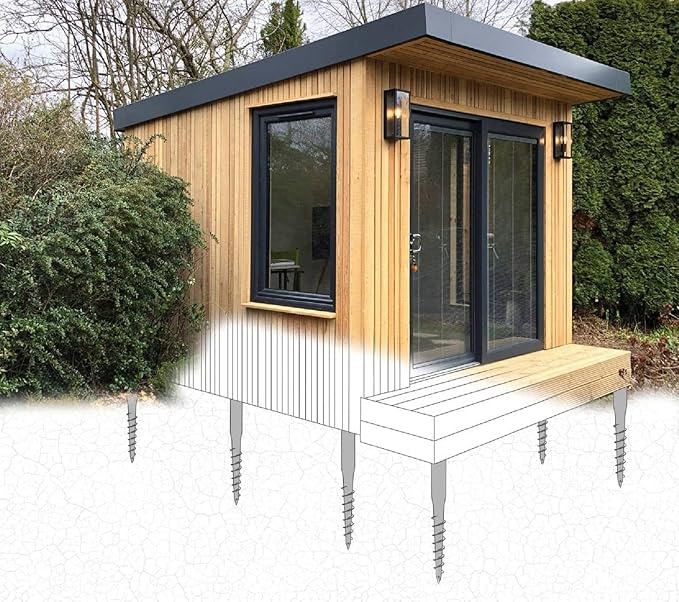 Ashman Ground Screw (2 Pack), No Dig, U-Model Screw in Post Stake - 27" Inch Long, Fits Standard 4x4 (3.5" X 3.5" Inch) Great for Mailbox Posts.