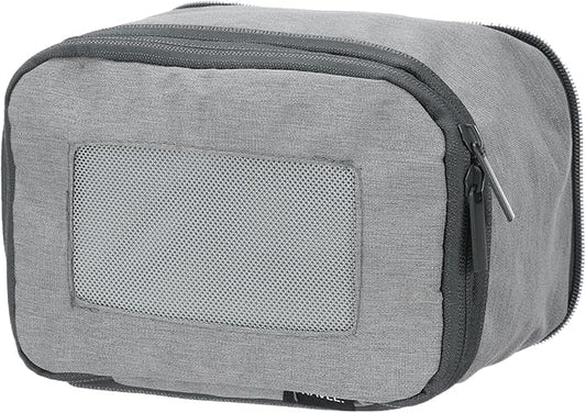 HARFINGTON Compression Packing Cube for Suitcases 18x12x13cm Lightweight Luggage Organizers Bag Travel Essentials Compression Bags for Carry on Suitcases, Grey
