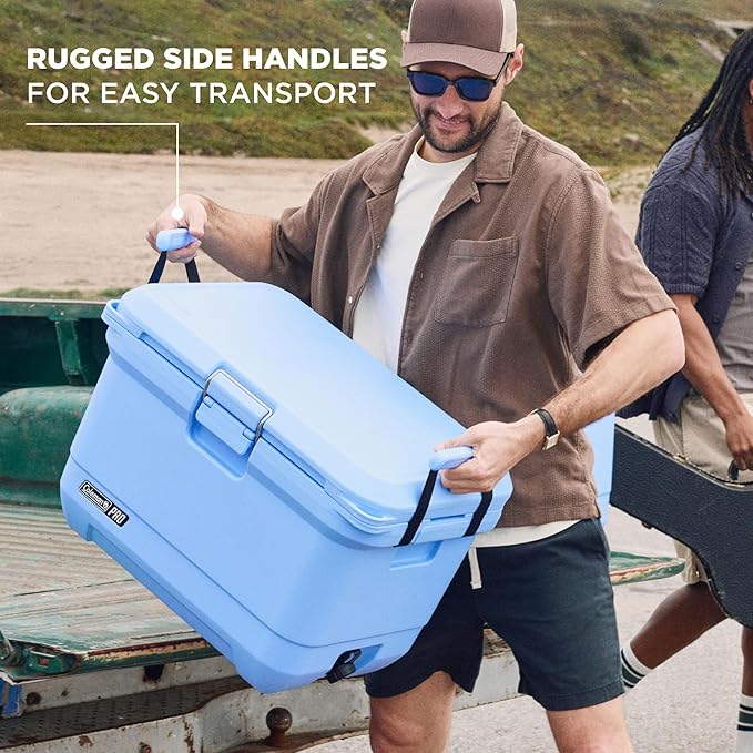 Coleman Pro Heavy-Duty 45qt Ultra-Light Premium Hard Cooler, Extra-Thick Insulation Keeps Ice up to 4 Days, 74-Can Capacity