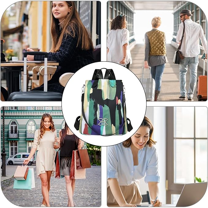 Anti Theft Backpack | Large Capacity Backpack | Stylish Crossboody Bag | Waterproof Portable Travel Bag | Lightweight Backpacks Bishe Bags For Business And Leisure Occasions