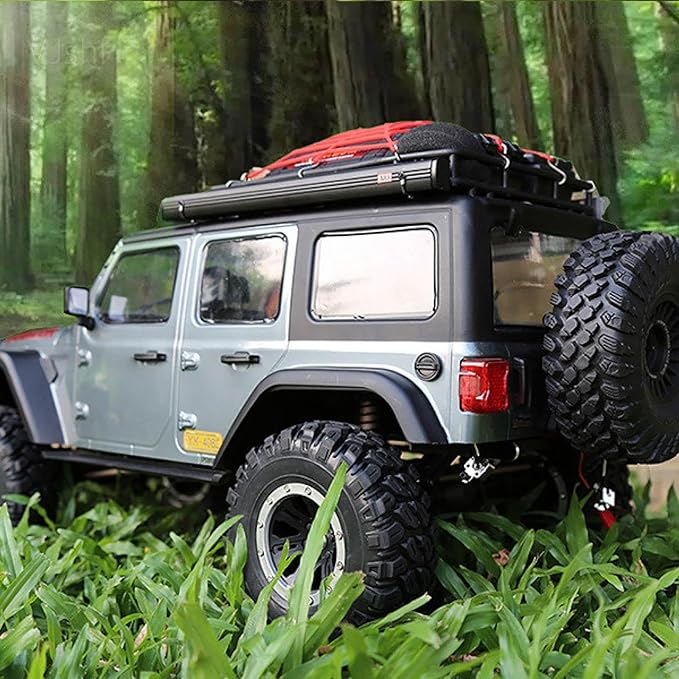 1/8 1/10 RC Car Simulation Rooftop Net Roof Side Awning Tent for SCX10 TRX4 D90