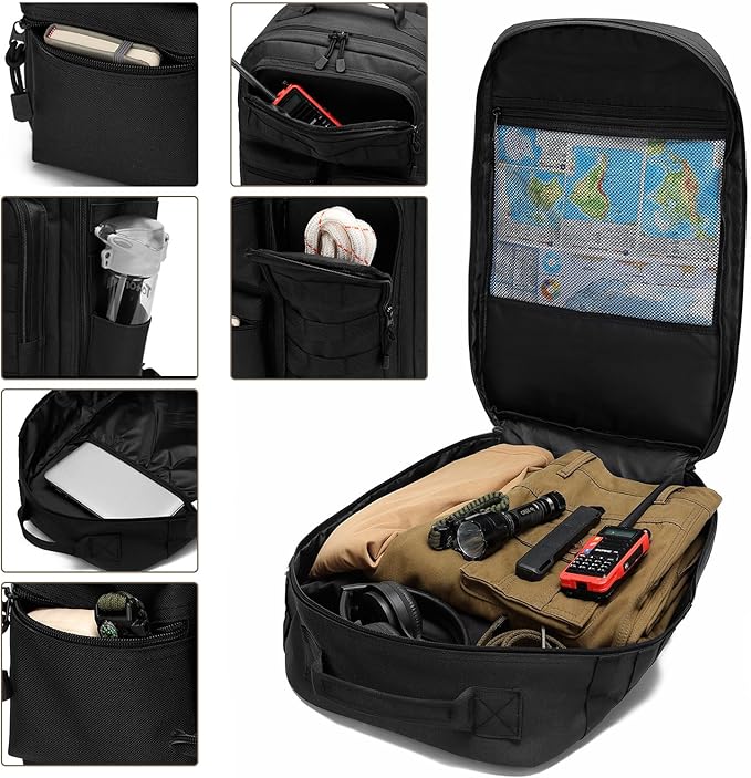 Tactical Camo Backpack for Men Women Waterproof Durable MOLLE Backpack Camping Hunting Emergency Preparedness