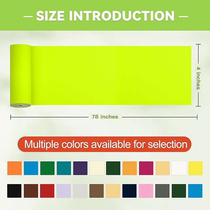 4x78in Nylon Repair Tape，Tent Repair Kit，Self Adhesive Waterproof Fabric Repair Tape for Tent, Umbrella, Sleeping Bag, Down Jackets,Knapsack.（Bright Yellow）