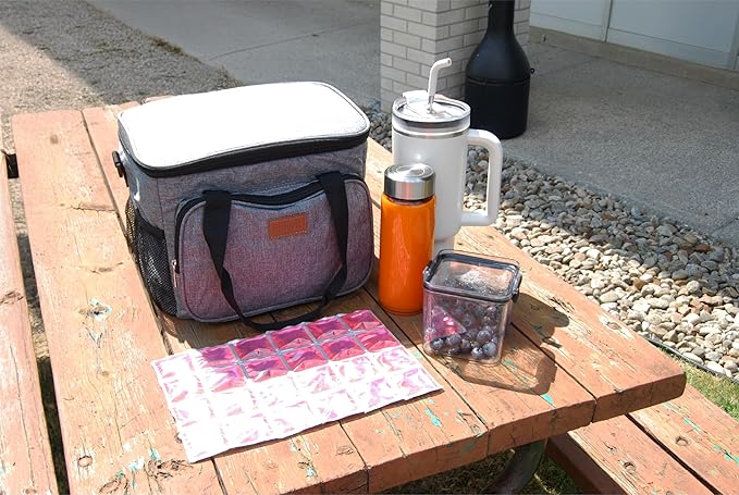 ICY-COOLS Reusable Ice Packs for Coolers - Flexible Ice Sheets, Flat and Long-Lasting for Camping or Lunch Boxes, 10x16 & 8x12, 1 or 3 Pack