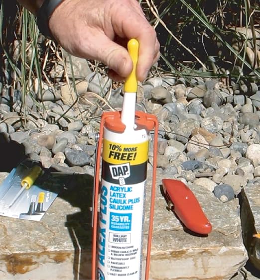 CCY, Reusable Caulk Tube Sealers with Built-in Puncture Pin, 2-Pack