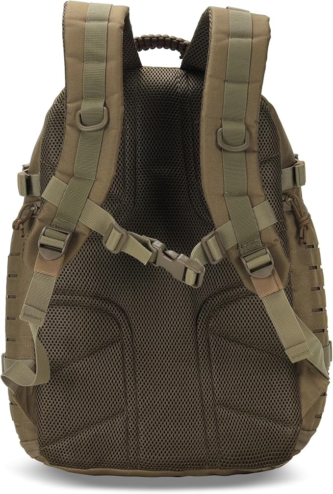 35L Tactical Backpack for Men Heavy Duty Military Backpack 3 Day Assault Pack Molle Backpack Hiking Rucksack (Tan)