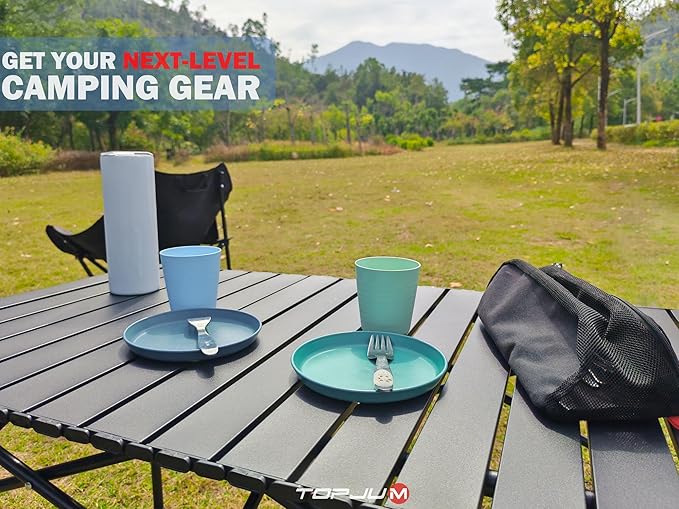 Camp Kitchen Organizer, Cooking Tools Storage Caddy Bag, Multi-Pockets, Paper Towel Holder, Portable Hanging Kitchen Caddy for Camping Utensils, Cookware & BBQ Essentials Bag Only