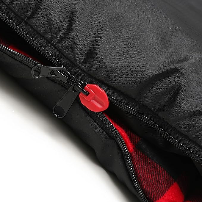 Large 0 Degree Sleeping Bags for Adults Cold Weather Sleeping Bag Camping Winter Below Zero 20 15 Flannel Big and Tall XXL