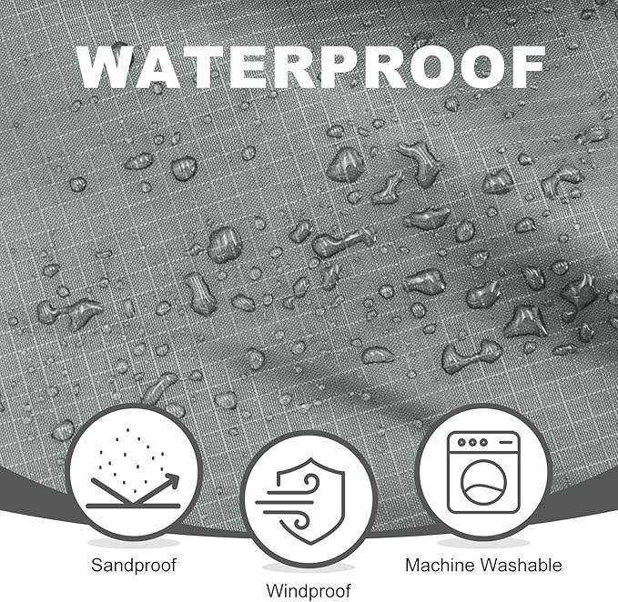 Fleece Waterproof Outdoor Blanket - Windproof Stadium Blanket for Camping, Picnics, and Sports Stay Dry and Comfortable 80"x 58"(Gray)