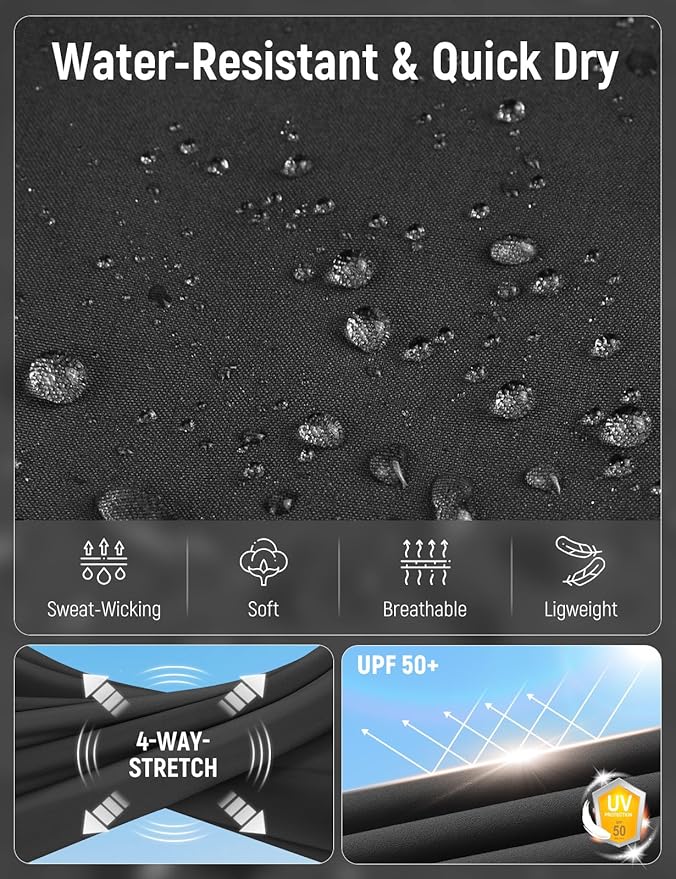 baleaf Women's Hiking Pants Quick Dry Lightweight Water Resistant Elastic Waist Cargo Pants for All Seasons