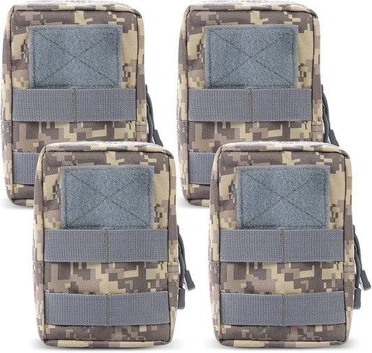 Gogoku 4-Pack Molle Pouch Tactical Molle Pouches Compact Utility EDC Waist Bag Pack