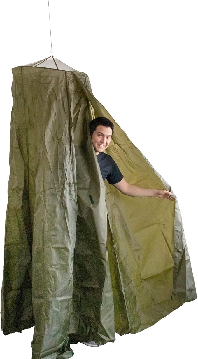 Emergency Zone Eco Gel Sanitation Set with Privacy Shelter | Hygienic Waste Disposal System for Camping, Hiking, Emergency Preparedness