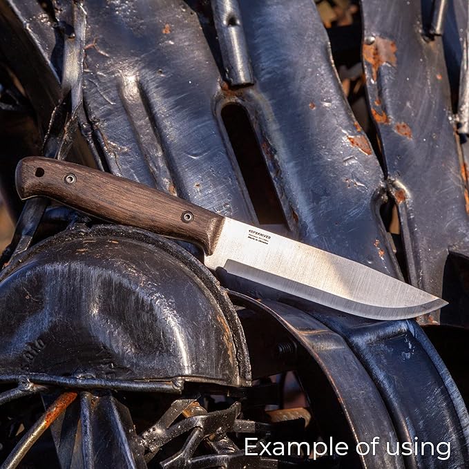 BPSKNIVES Blank Adventurer - Full-Tang Blank Knife for Knifemaking- Carbon Steel 1066 Blade - Scandinavian Scandi Grind Knife Blank - DIY Knives Making Blades