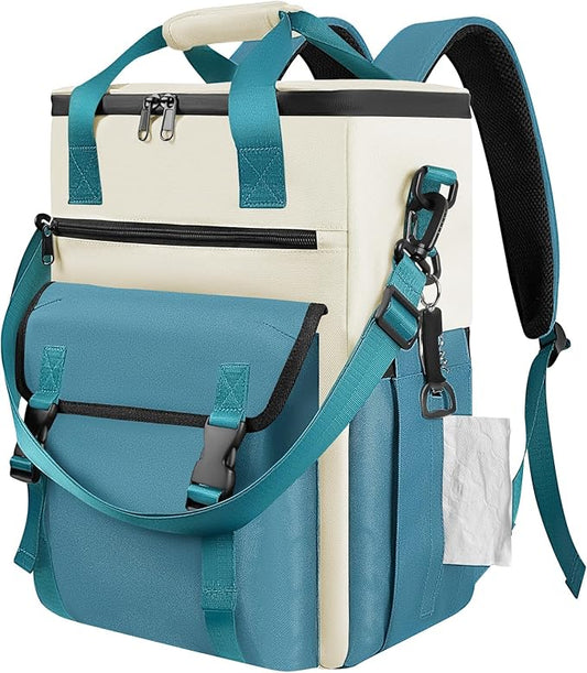 Cooler Backpack, 36 Cans Insulated & Leak Proof Backpack Cooler for Women, Stylish & Portable & Waterproof Cooler Bag, Soft Ice Chest Lunch Box for Beach Picnic Outdoor Travel Work