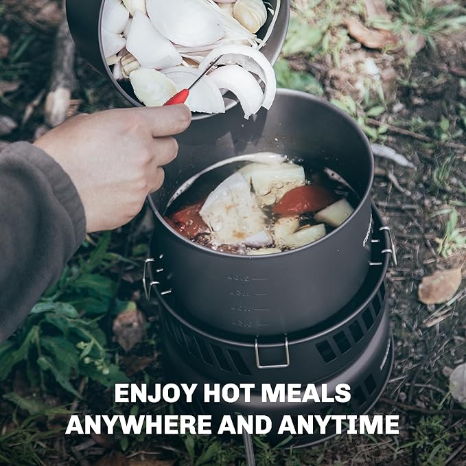 Fire Maple Versatile Outdoor Cooking Set Gas Stove Aluminum, Compact & Durable Camping Cookware Kit