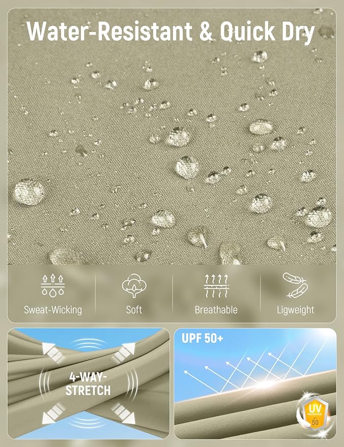 baleaf Women's Hiking Pants Quick Dry Lightweight Water Resistant Elastic Waist Cargo Pants for All Seasons