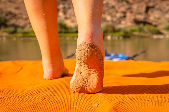 CGEAR Original Sand-Free Outdoor Rug Camping Mat - Water-Resistant & Anti-Fade Material - Military-Grade - Reversible Design - Area Rug for Beach, RV, & Picnics - Travel Bag