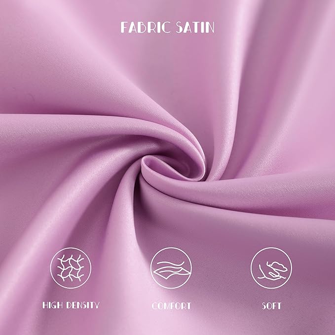 NTBAY Zippered Silk Satin Toddler Pillowcases - 2 Pack Hidden Zipper 13x18 Pillowcases - Luxury and Silky Baby Travel Pillow Covers, Light Pink