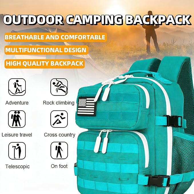 9L Mini Tactical Backpack for Men and Women Tactical Backpack Small for Hiking Small Tactical Bag Fitness Pack