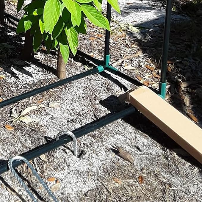 JOIKIT 12 Pack 12 Inch Silver U Shaped Trampolines Rebar Stakes, 5/16" Thick Heavy Duty Galvanized Steel Landscape Garden Ground Anchor Stakes Securing Pegs for Swing Set, Anchoring Tents, Trampoline