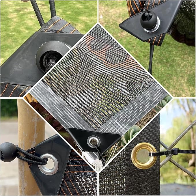 Shade Sail Hardware Kit 6 inch with 65.5FT 1/8" Wire Rope Kit for Triangle Rectangle Sun Shade Sail Outdoor Installation turnbuckles for Cables Wire for Outdoor,Garden,Kitchen,Craft,123PCS