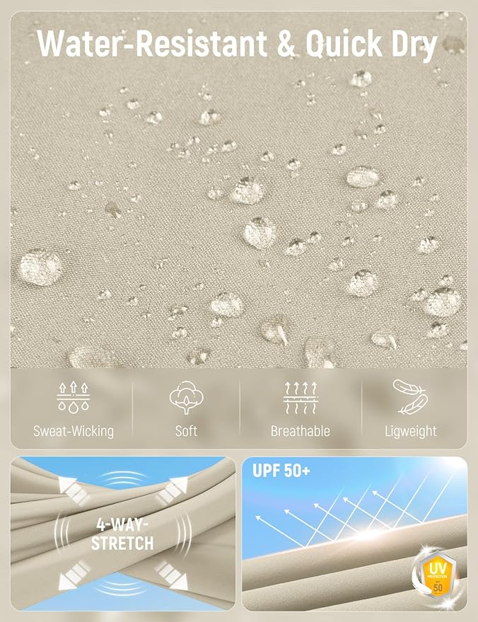 baleaf Women's Hiking Pants Quick Dry Lightweight Water Resistant Elastic Waist Cargo Pants for All Seasons