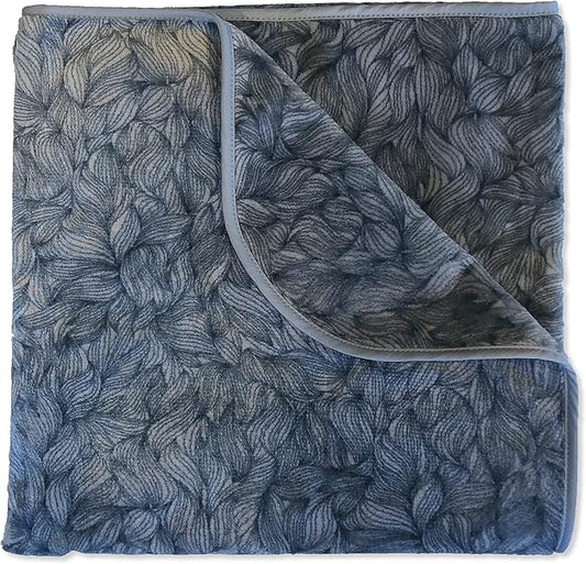 Mambe Silky Waterproof Throw for Protecting Furniture Bed Couch from Stains Caused by Dogs, Cats, Incontinence. Soft, Washable, Reversible. (Size Large 70x90 inches, Color Serene)