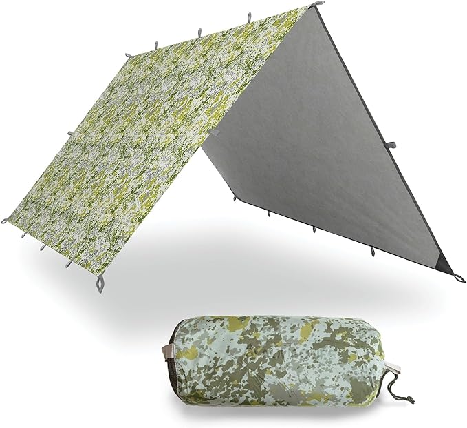 AquaQuest Defender Tarp – Heavy-Duty Waterproof (20,000 mm) Seam-Taped Rain Fly for Camping, Bushcraft & Survival