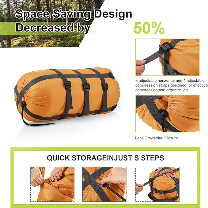 Compression Sack for Sleeping Bag Store Ultralight Sleeping Bag Compression Stuff Sack 15l 25l Space Saving Gear for Travel Camping Hiking Outdoor