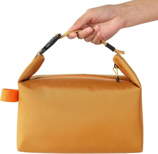 Lunch Bag for Women & Men Fresh Keep Lunch Box, Small Leakproof Cooler Bag Food Lunch Containers High Capacity Reusable Lunch Tote Bags for Work, Office, Picnic, Travel (Yellow)