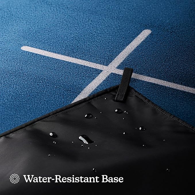 Nomadix Festival Blanket - Perfect for Picnics, Camping, & Lawn Seating - Plush Top & Water Resistant Base - Made with Post Consumer Recycled Materials - Barton Blue - 60x72