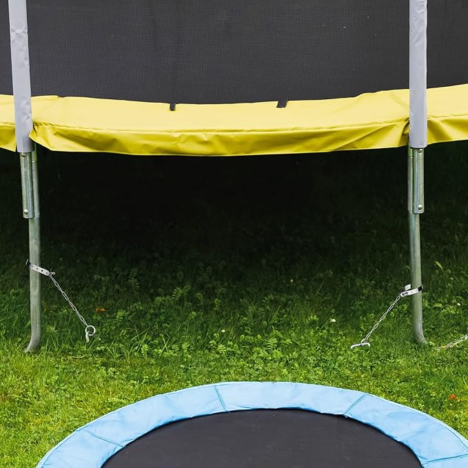 Hotop 6 Sets Ground Anchor Kit Recreation Swing Set Anchors Trampoline Stakes Tie Down Accessories for Outdoor Supplies