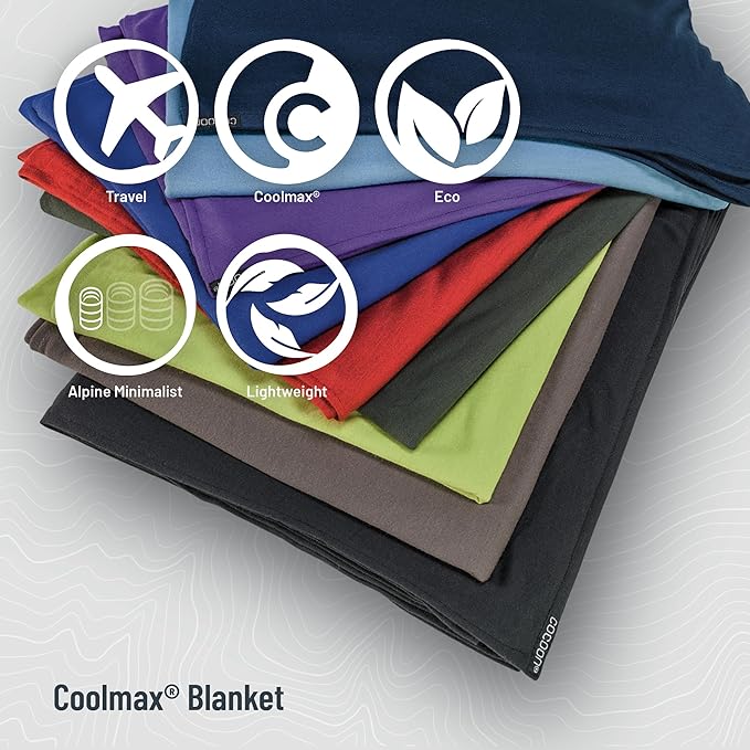 COCOON - Premium - Coolmax - Travel Blanket - Black