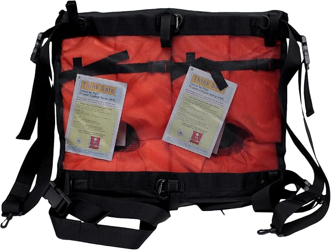 Savvycraft T-Top Storage Bag, Heavy Duty Marine Grade 600D Polyester PFD Storage Bag Small Size Hold 4 Type II Life Jackets, T Bag for Center Console Boat with T-Top Hard Top, Life Vests not Included