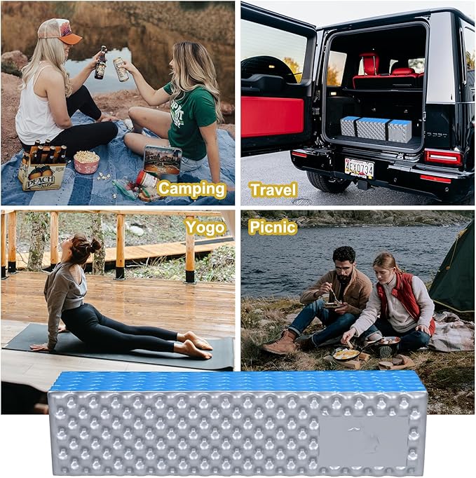 PATIKIL Closed Cell Foam Sleeping Pad Insulated R-Value 2.1 Foldable Sleeping Pad Lightweight Sleeping Mat for Camping Backpacking Hiking Outdoor