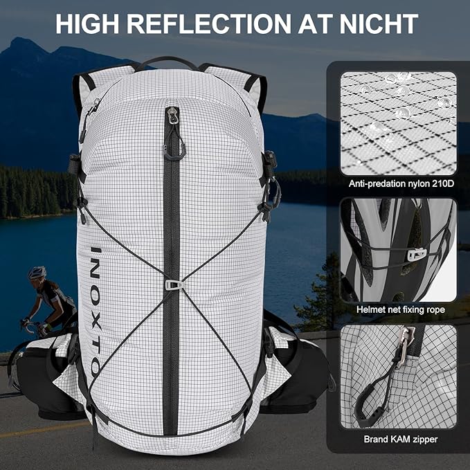 IX INOXTO Hydration Backpack, 20L Multipurpose Hiking Backpack with 2L Water Bladder, Water Backpack Insulated Hydration Pack Ideal for Hiking and Cycling