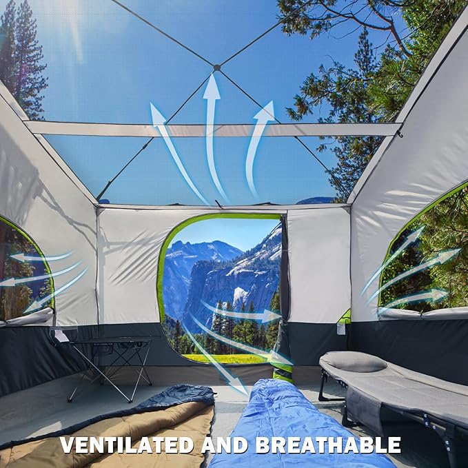 UNP Camping Canopy - Inner Tent - Side Tents - SUV Camping Cube for 10' x 10' Pop Up Canopies (Canopy Pole/Shelter NOT Included) (Dark Blue-Inner Tent)