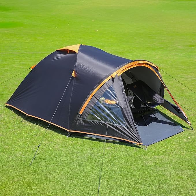 EchoSmile Camping Family Tent for 2-3 Person, Waterproof Dome Tent with Vestibule, Ultralight Easy Setup for Outdoor Camping, 3 Season