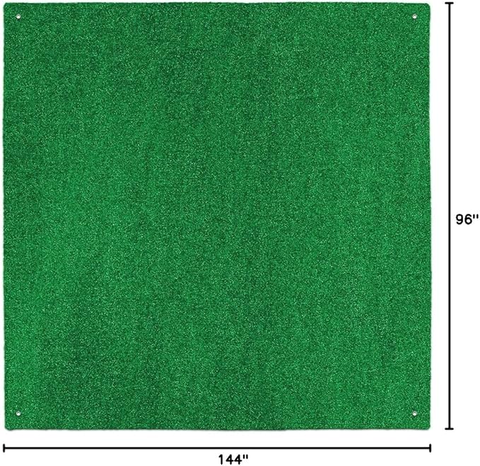 House, Home and More Outdoor Turf Rug - Green - 8 Feet X 12 Feet
