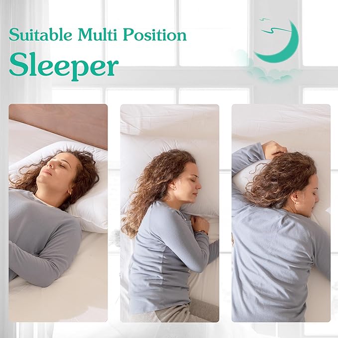 Three Geese Pack of 2 White Goose Feather Pillows King Size- Soft 600 Thread Count 100% Cotton, Medium Firm,Soft Support,White Solid