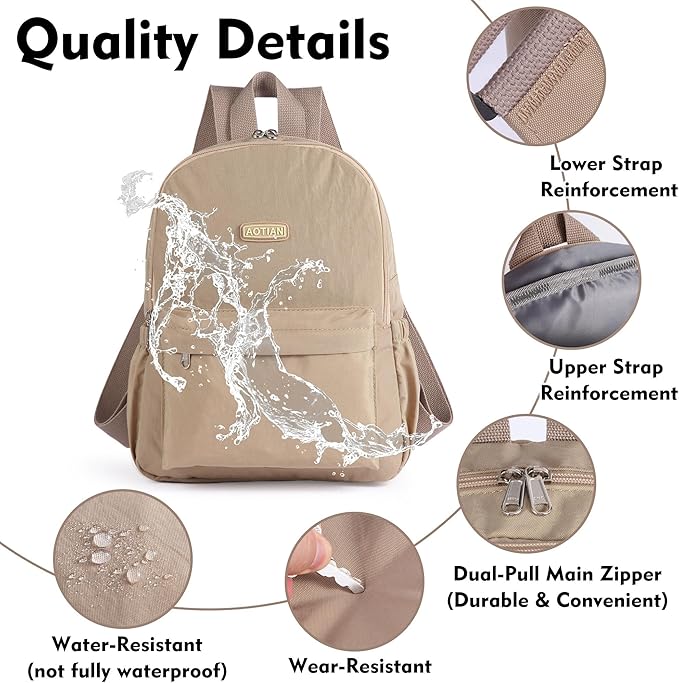 AOTIAN Lightweight Small Hiking Backpack for Women - Durable Water-Resistant Daypack for Travel, Camping & Outdoor Adventures
