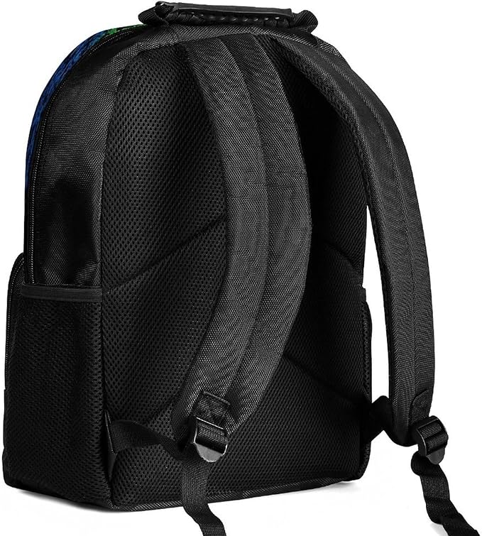 Backpack Polyester Anti-Theft Multipurpose Dna Tree Of Life Art Bookbag Large Capacity Laptop Book Bag Rucksack With Side Pockets