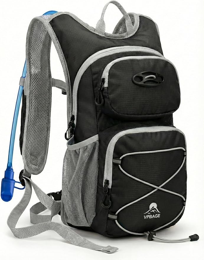 Hydration Hiking Backpack, Water Hiking Backpack, Hydration Backpack with 15l Water Bladder, Runinnng Backpack for Men Women for Cycling Campling