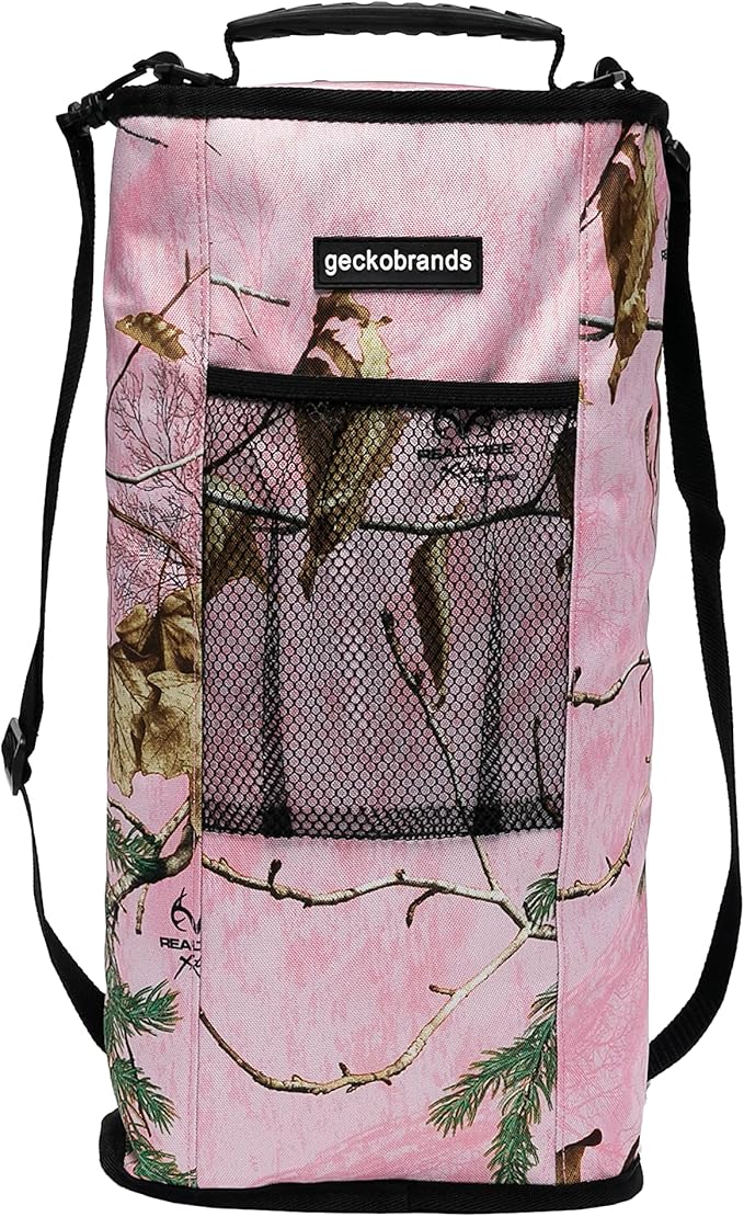 geckobrands Verticool Cooler - Insulated Portable Soft Cooler Bag with Adjustable Shoulder Strap, Holds 9 Cans or 2 Wine Bottles, Perfect for Beach, Picnics, and Outdoor Activities