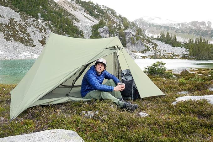 Drop + Dan Durston X-Mid Tent – Ultralight, Double Walled, Backpacking and Thru Hiking Shelter, Simple Pitch, Fully Waterproof, Supported by Trekking Poles
