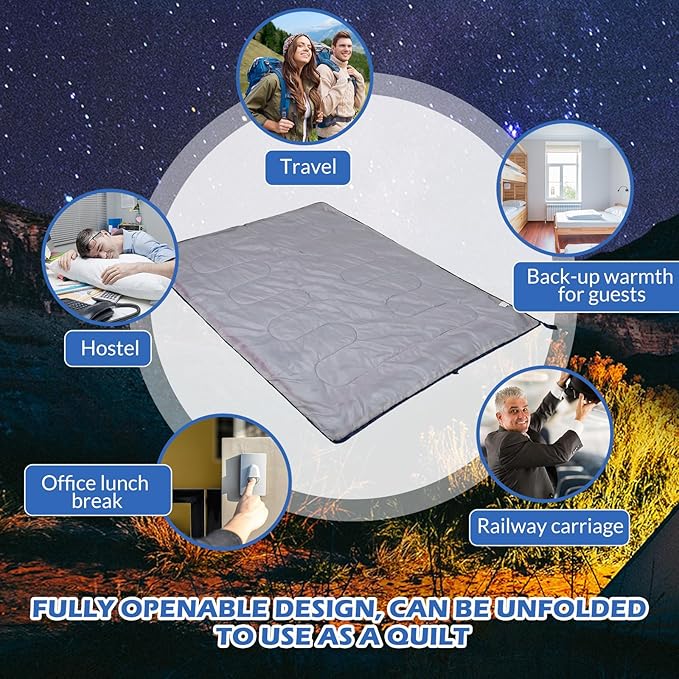 Macarrie 12 Pack Camping Sleeping Bags for Adults Bulk Cold Weather Kids Sleeping Bag Homeless Lightweight Waterproof Compression Sack for Backpacking Traveling Hiking Outdoor