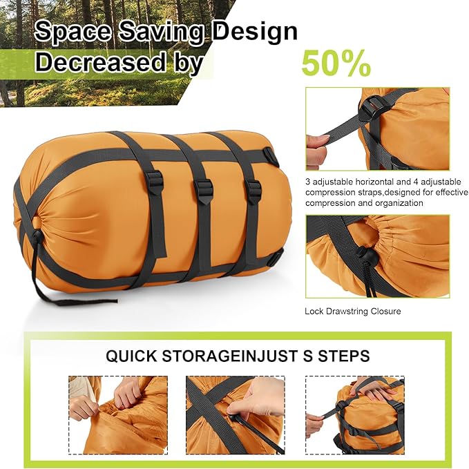 Compression Sack for Sleeping Bag Store Ultralight Sleeping Bag Compression Stuff Sack 15l 25l Space Saving Gear for Travel Camping Hiking Outdoor