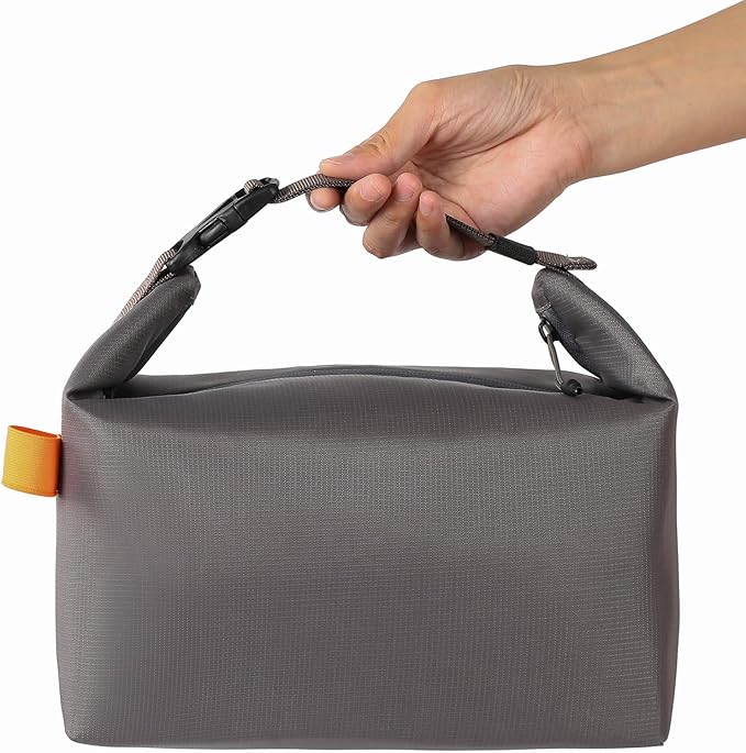 Lunch Bag for Women & Men Fresh Keep Lunch Box, Small Leakproof Cooler Bag Food Lunch Containers High Capacity Reusable Lunch Tote Bags for Work, Office, Picnic, Travel (Grey)